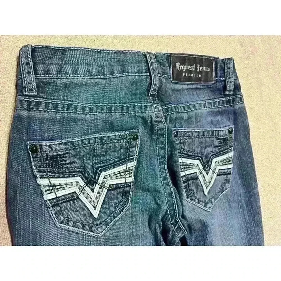 Boys Request Jeans Premium, Size 6, Straight Leg A0003 - Picture 3 of 6